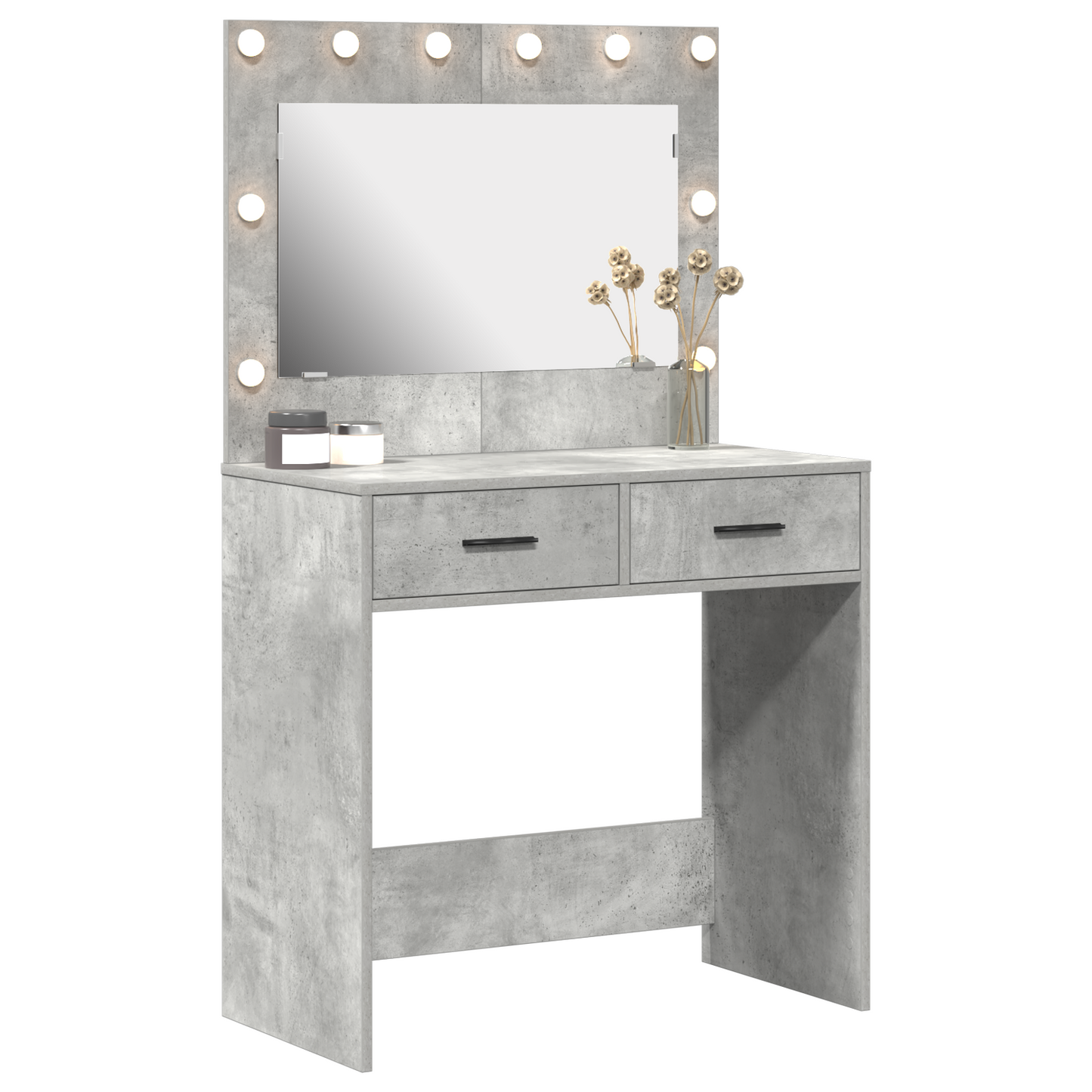 Dressing Table Concrete grey 78.5 x 41 x 135 cm Engineered wood