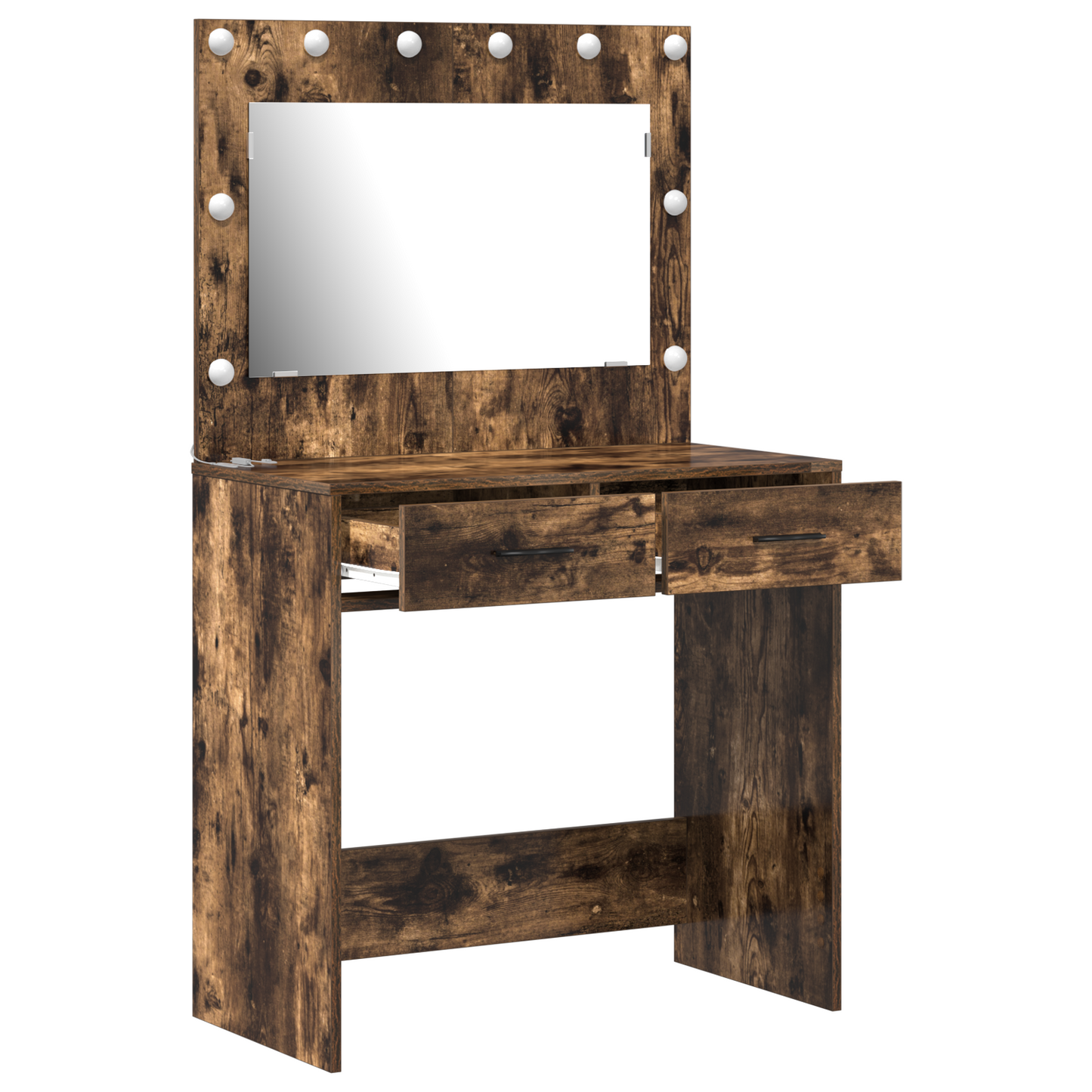 Dressing Table Smoked Oak 78.5 x 41 x 135 cm Engineered wood