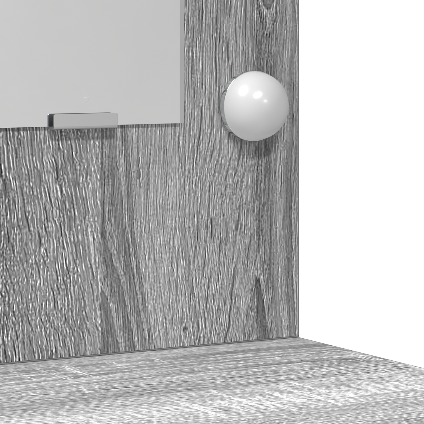 Dressing Table Grey sonoma 78.5 x 41 x 135 cm Engineered wood