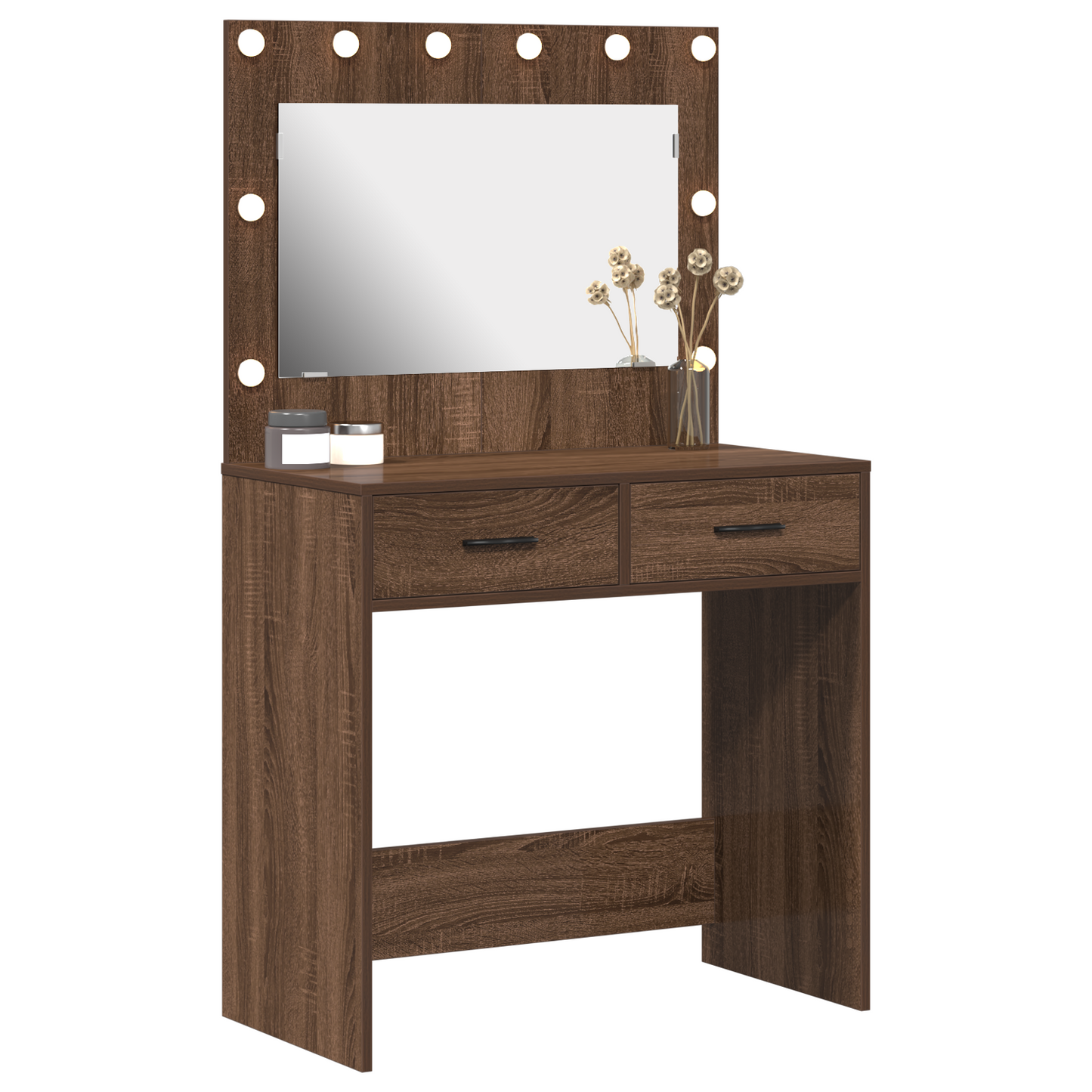 Dressing Table Brown oak 78.5 x 41 x 135 cm Engineered wood