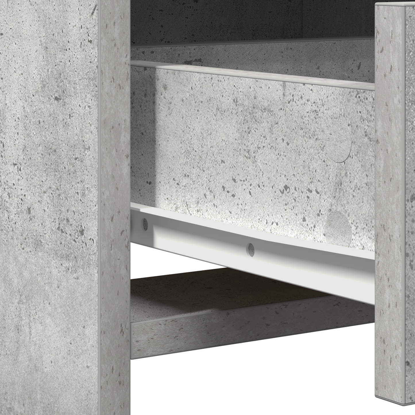 Dressing Table Concrete grey 50 x 41 x 135 cm Engineered wood