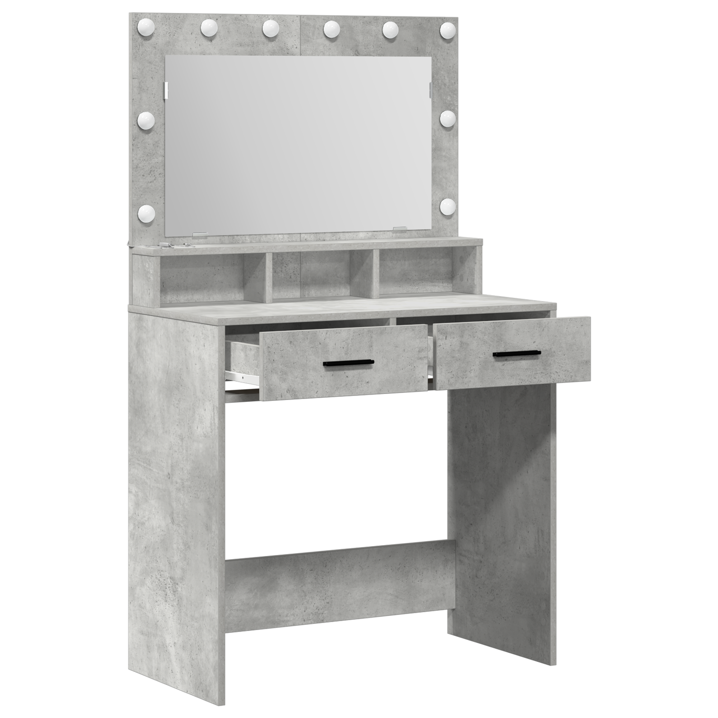 Dressing Table Concrete grey 79 x 41 x 135 cm Engineered wood