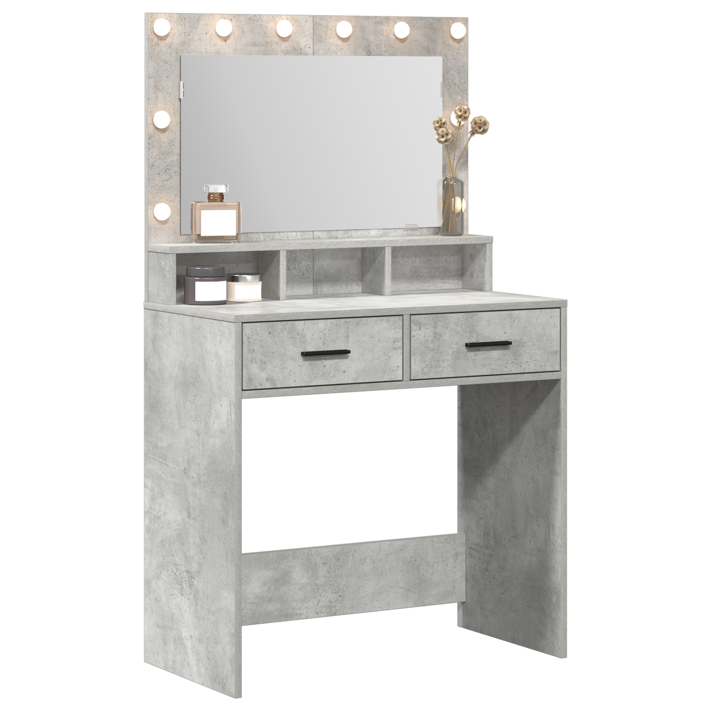 Dressing Table Concrete grey 79 x 41 x 135 cm Engineered wood
