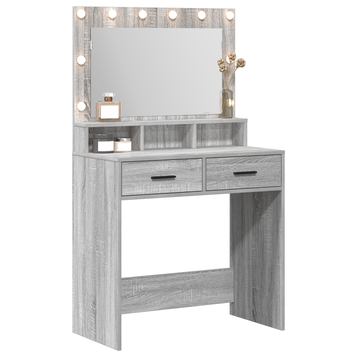 Dressing Table Grey Sonoma 79 x 41 x 135 cm Engineered wood