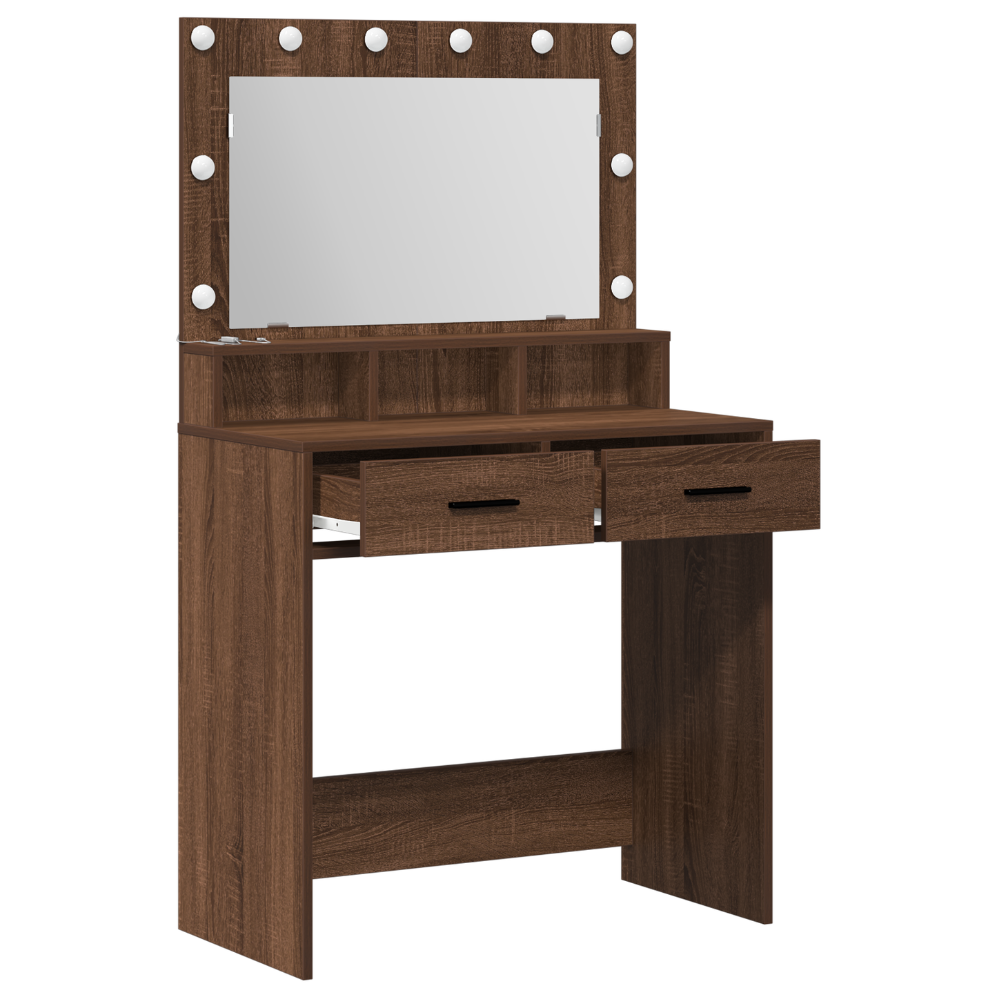 Dressing Table Brown Oak 79 x 41 x 135 cm Engineered wood