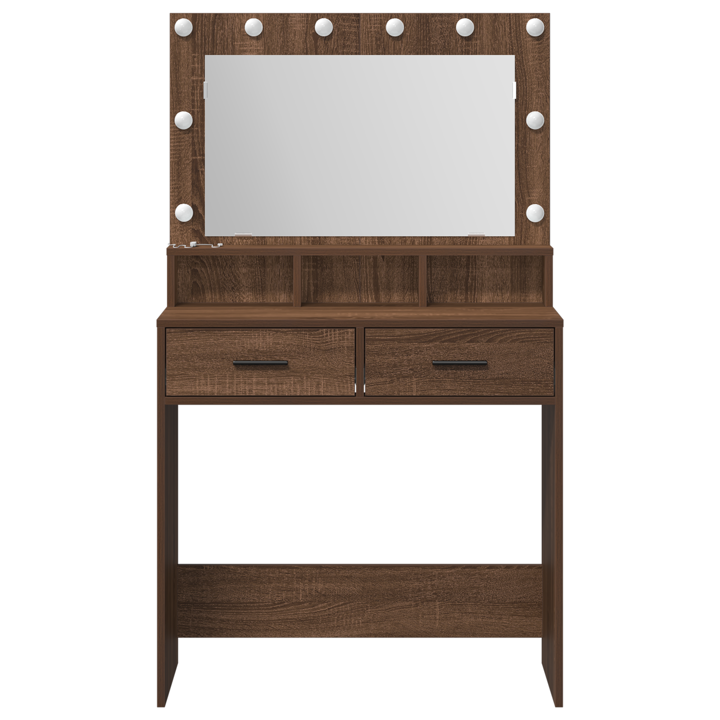 Dressing Table Brown Oak 79 x 41 x 135 cm Engineered wood