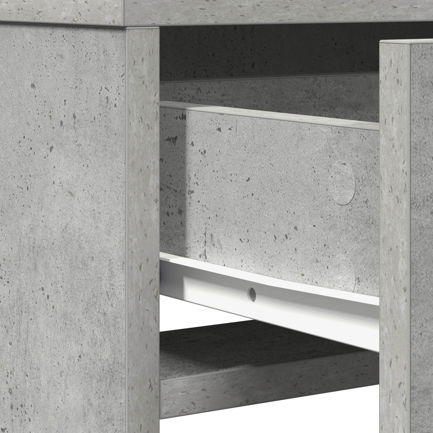 Dressing Table Concrete grey 50 x 41 x 135 cm Engineered wood