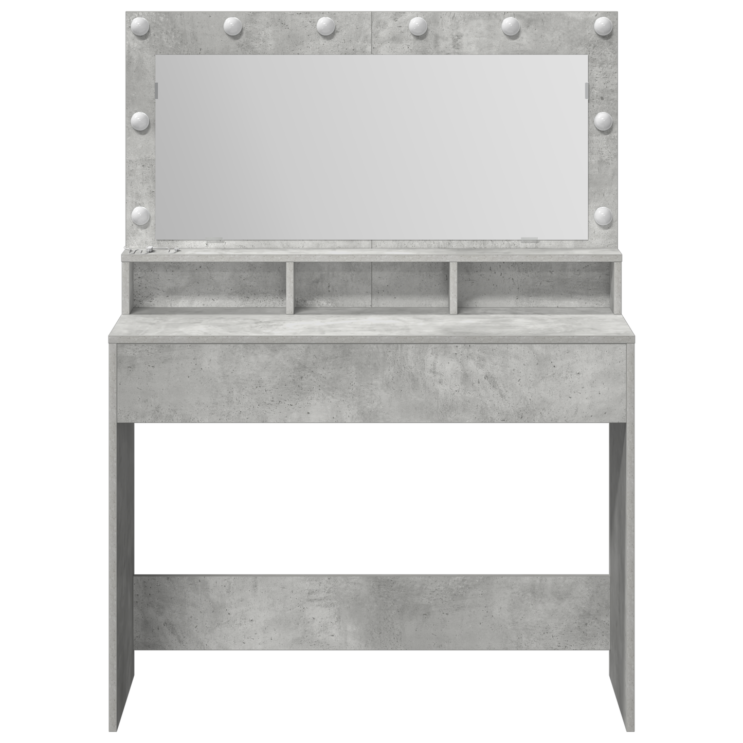 Dressing Table Concrete grey 100 x 41 x 135 cm Engineered wood