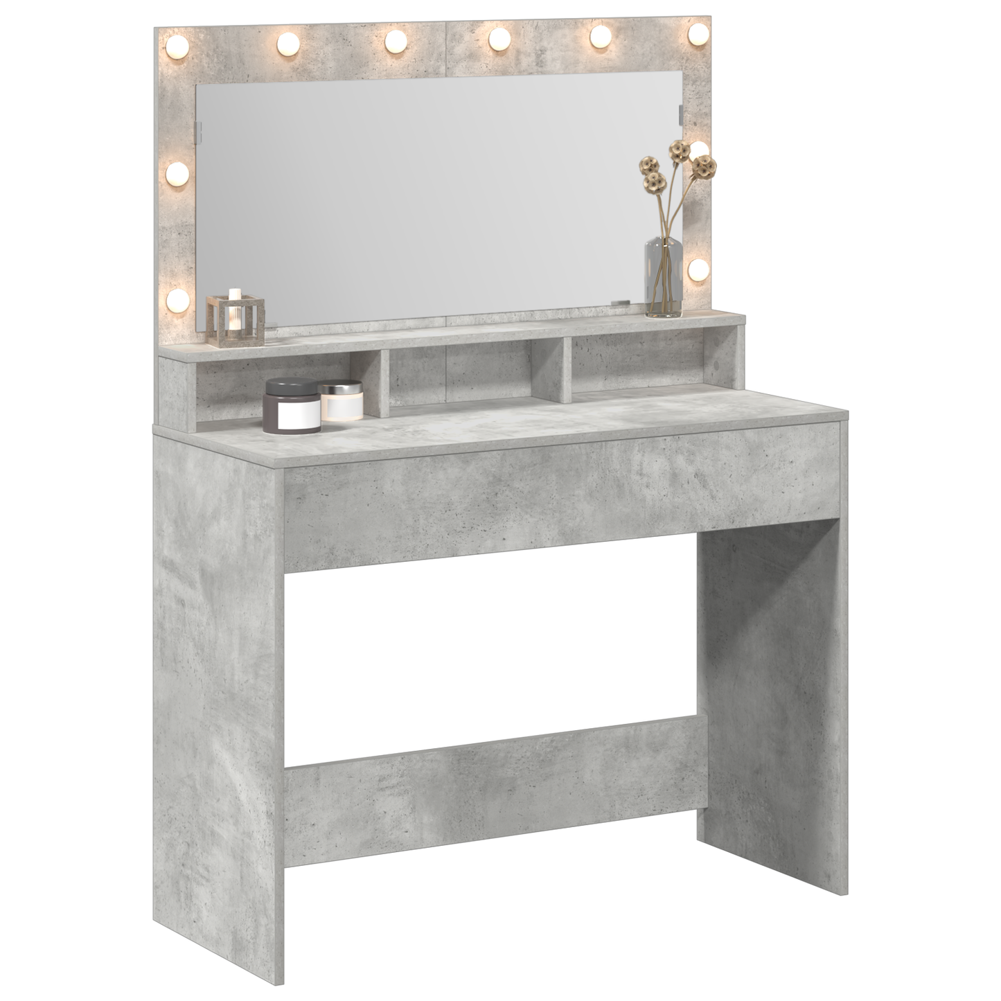 Dressing Table Concrete grey 100 x 41 x 135 cm Engineered wood