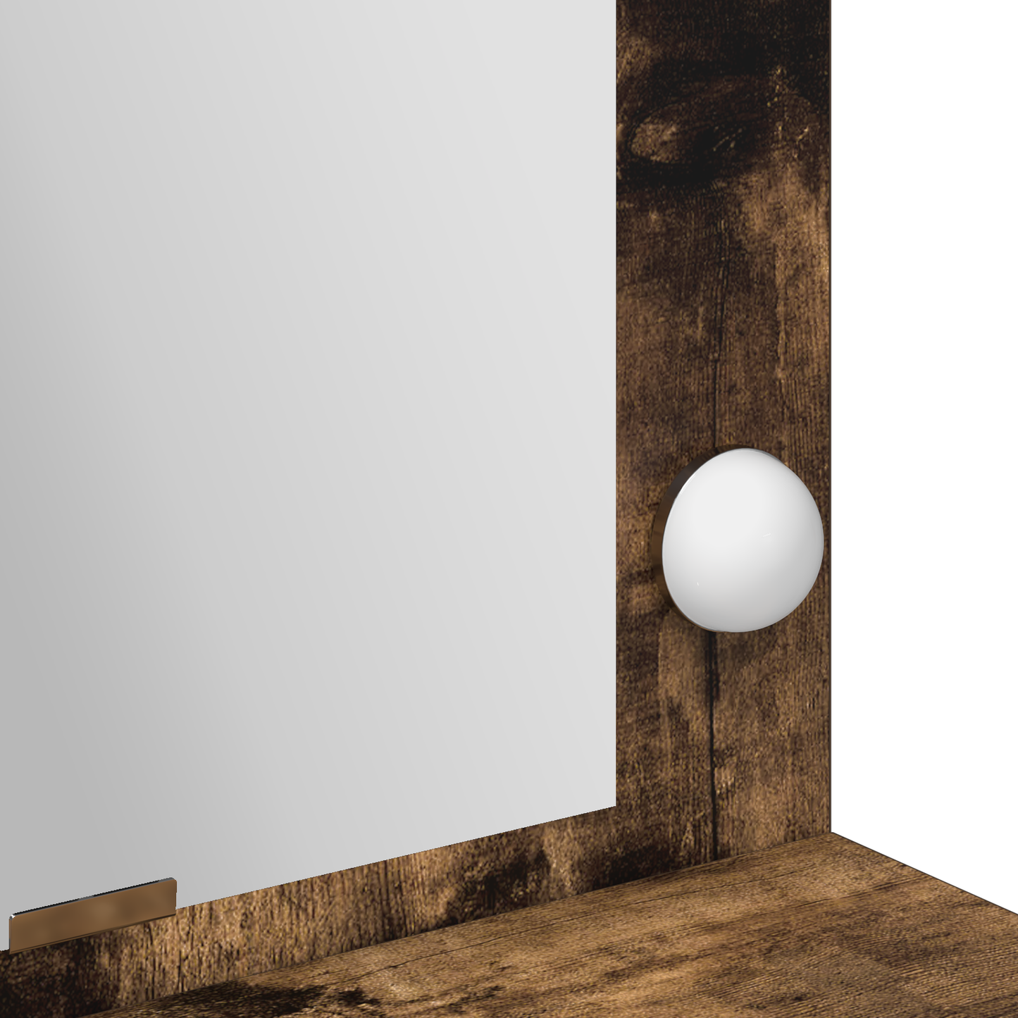 Dressing Table Smoked Oak 100 x 41 x 135 cm Engineered wood