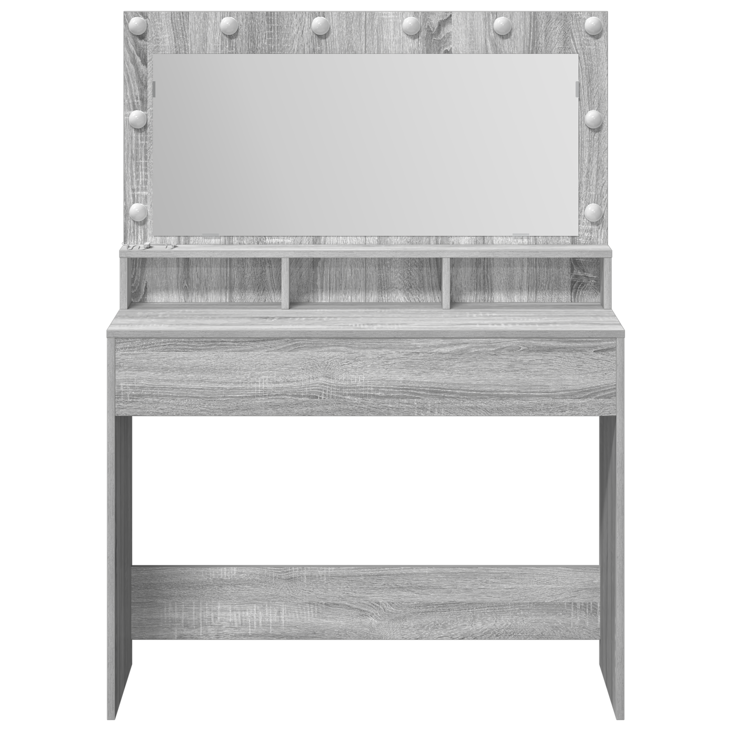 Dressing Table Grey sonoma 100 x 41 x 135 cm Engineered wood