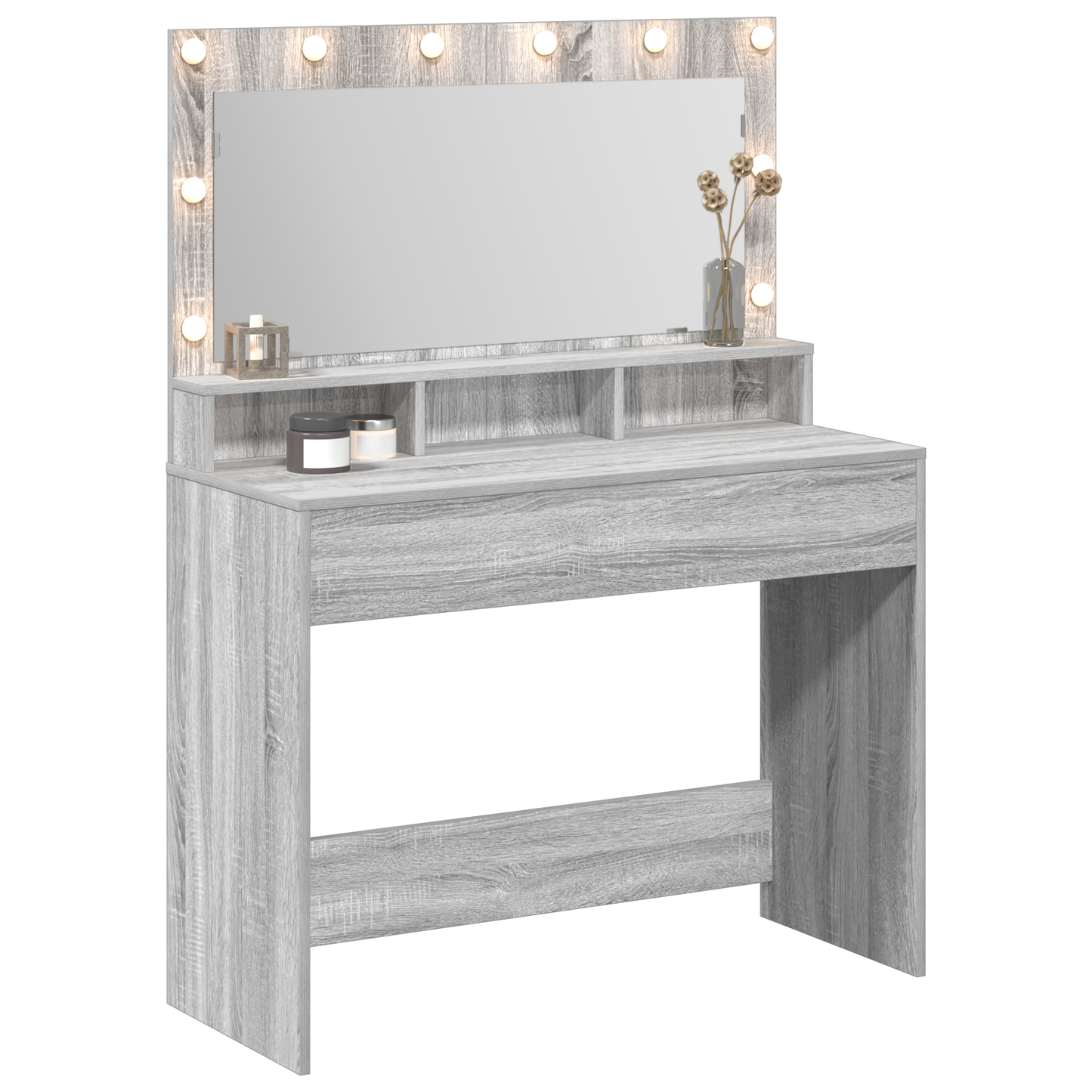 Dressing Table Grey sonoma 100 x 41 x 135 cm Engineered wood