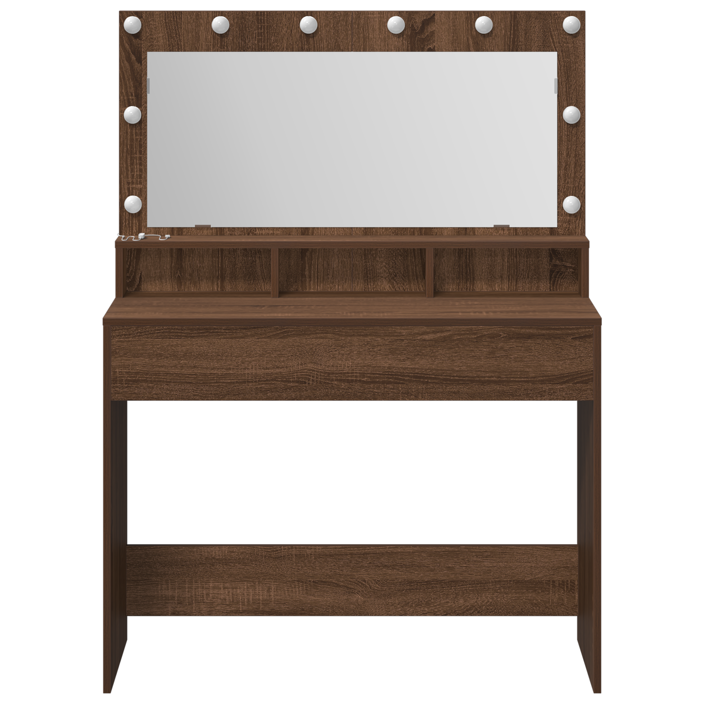 Dressing Table Brown Oak 100 x 41 x 135 cm Engineered wood