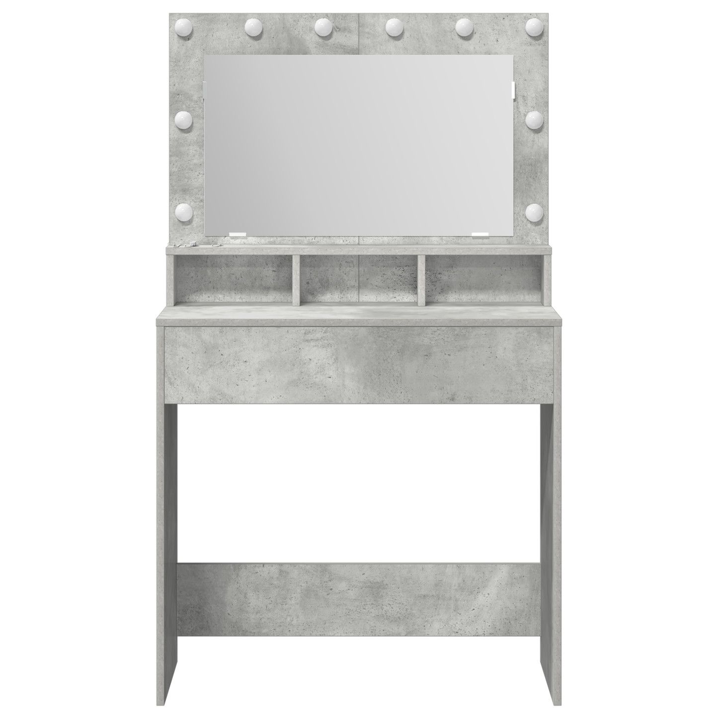 Dressing Table Concrete grey 79 x 41 x 135 cm Engineered wood