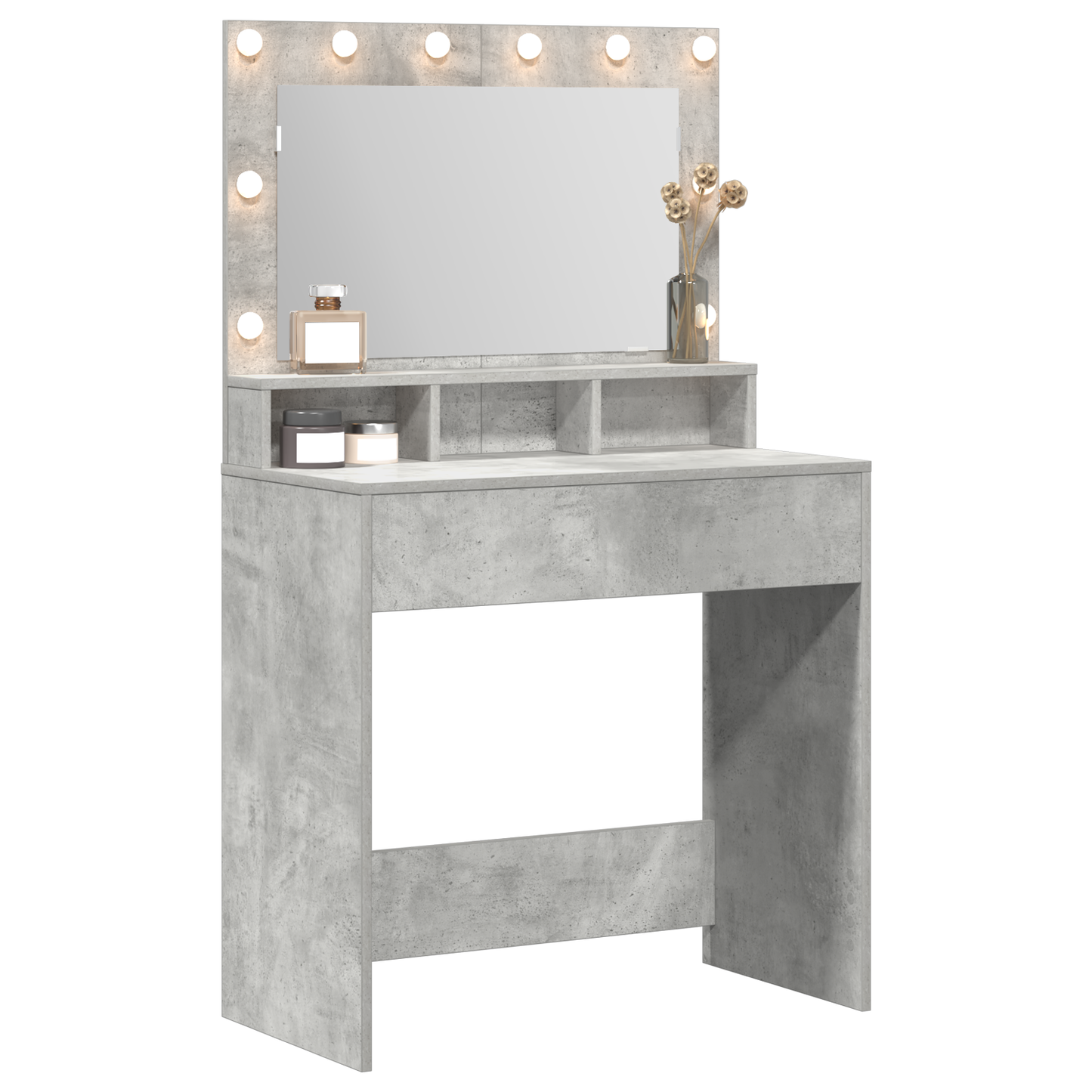 Dressing Table Concrete grey 79 x 41 x 135 cm Engineered wood