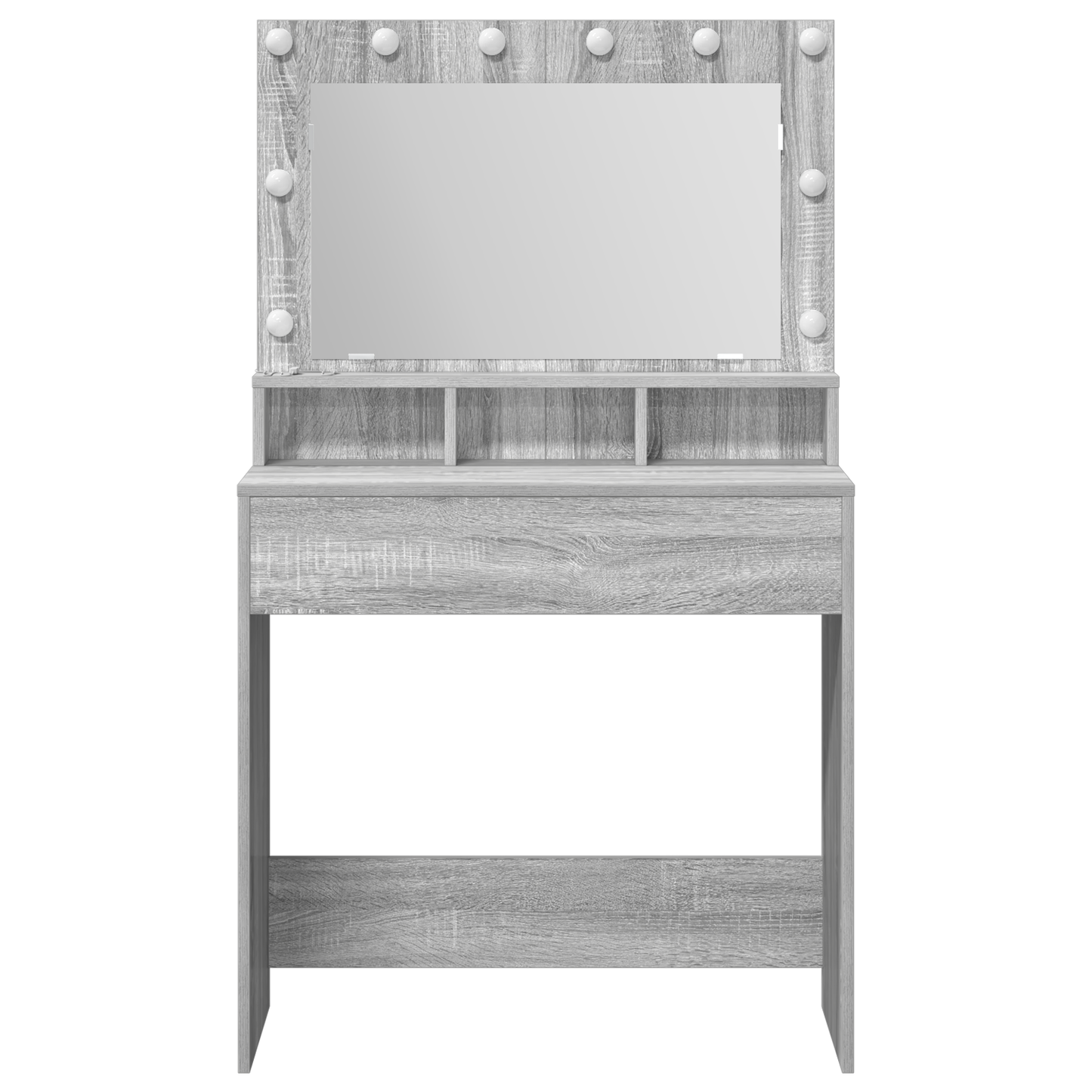 Dressing Table Grey sonoma 79 x 41 x 135 cm Engineered wood