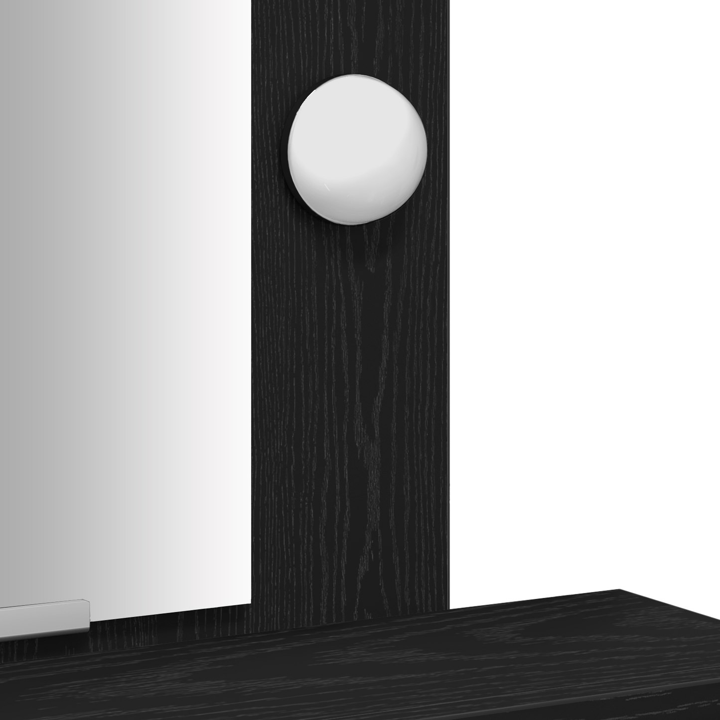 Dressing Table Black 50 x 41 x 140 cm Engineered wood