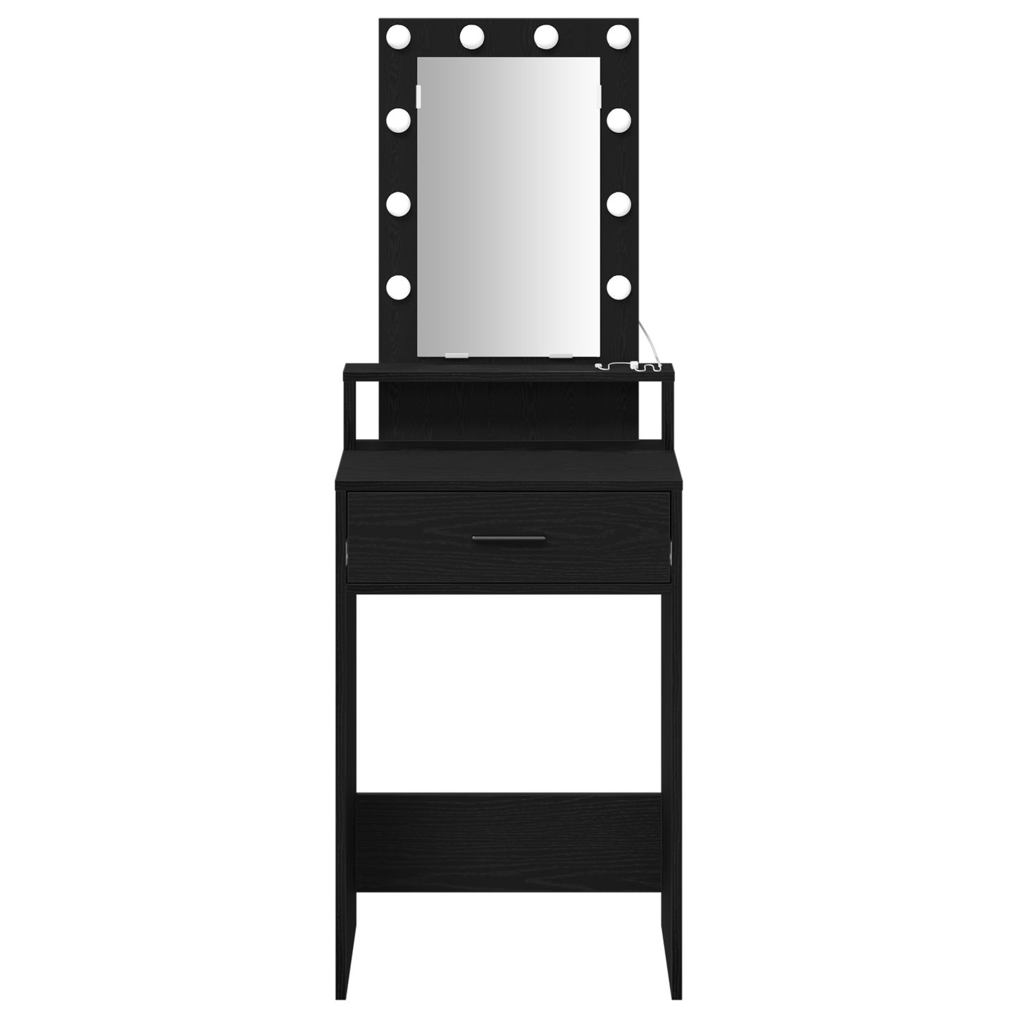 Dressing Table Black 50 x 41 x 140 cm Engineered wood