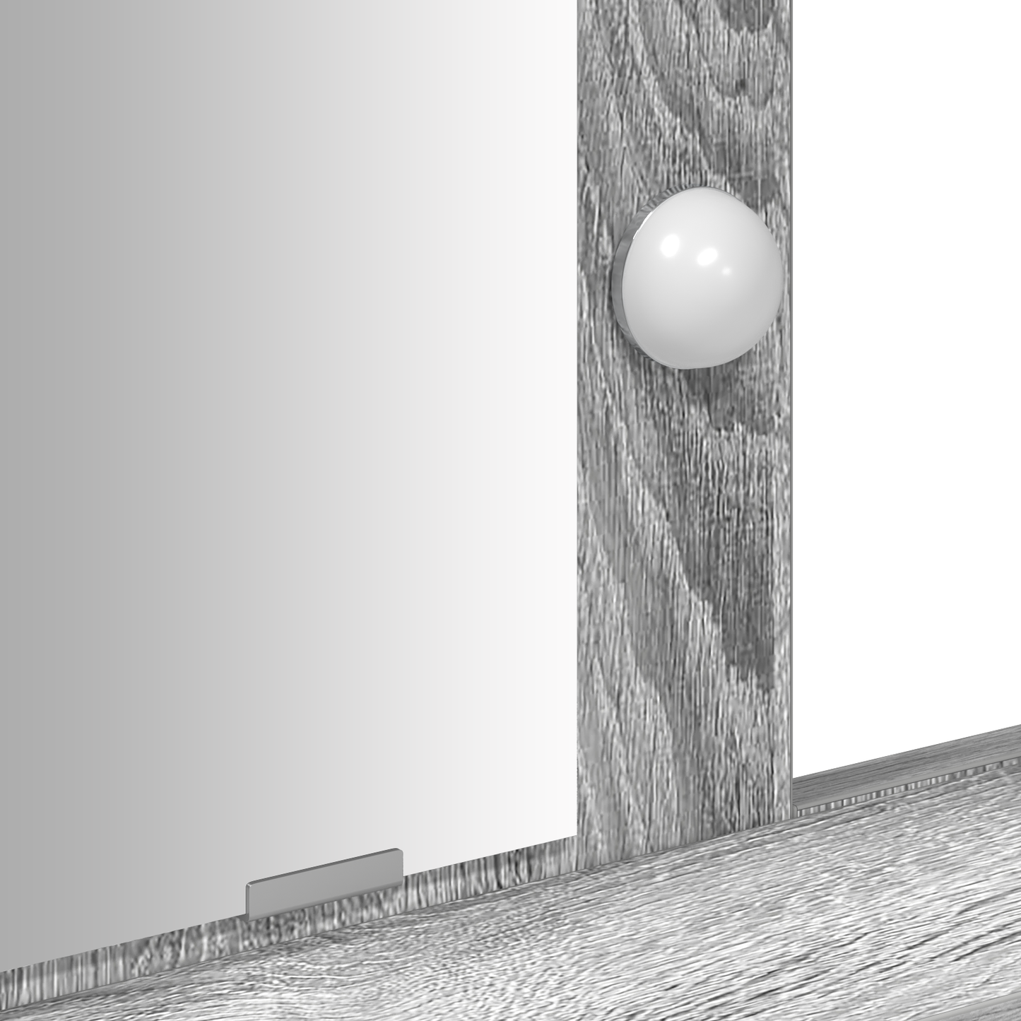 Dressing Table Grey 79 x 41 x 140 cm Engineered wood