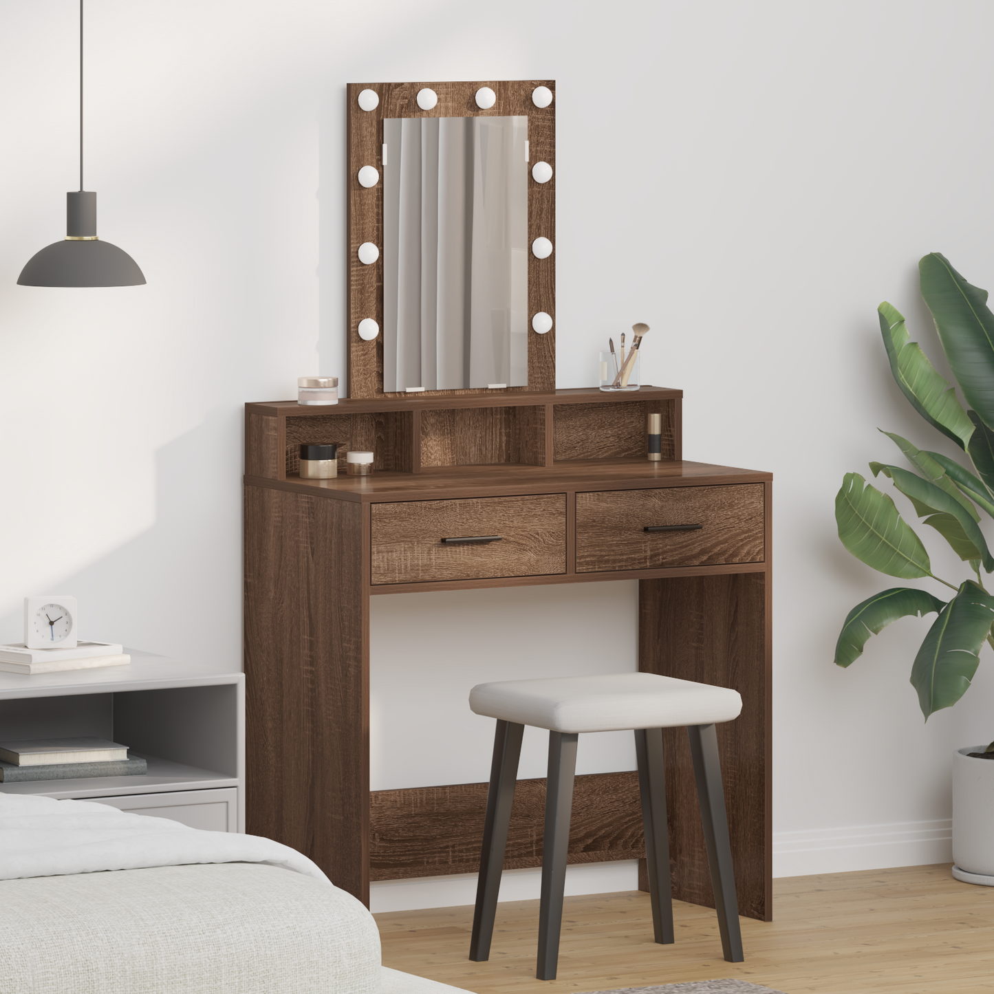 Dressing Table Brown 79 x 41 x 140 cm Engineered wood