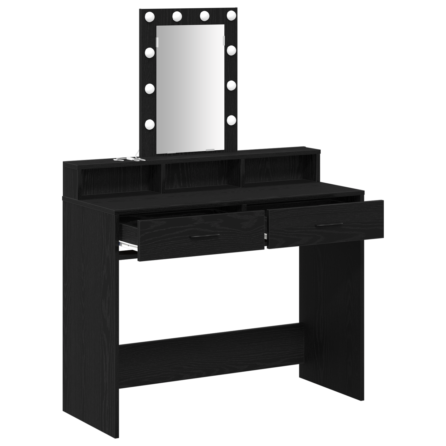 Dressing Table Black 100 x 41 x 140 cm Engineered wood