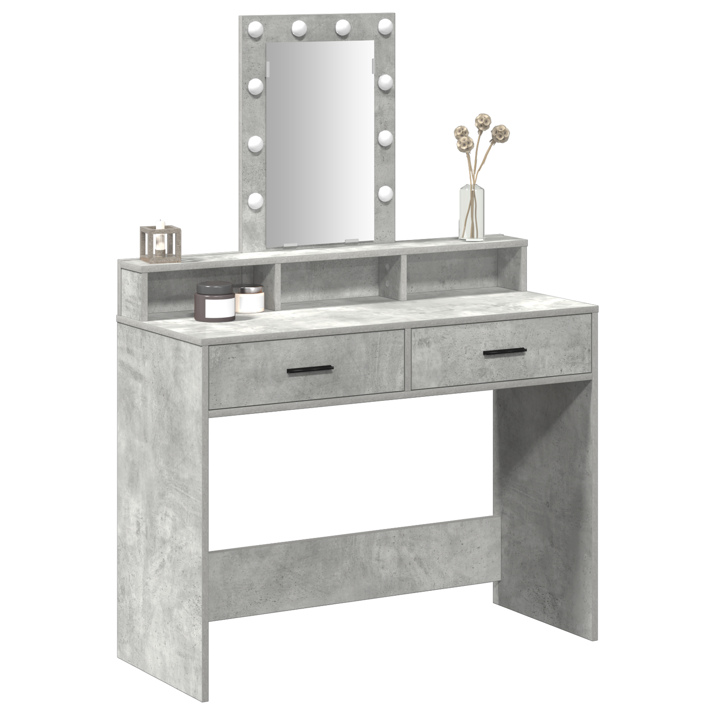 Dressing Table Grey 100 x 41 x 140 cm Engineered wood