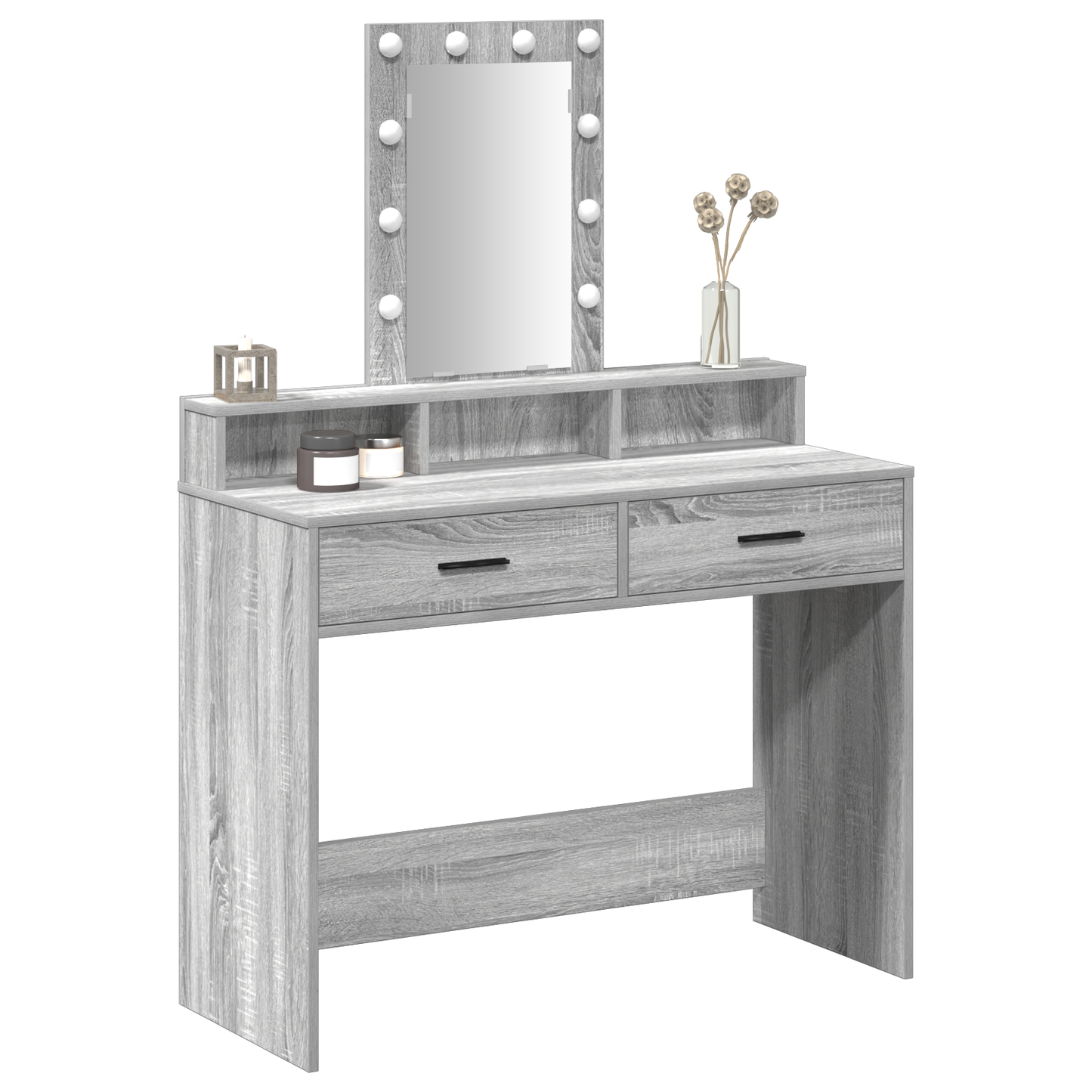 Dressing Table Grey 100 x 41 x 140 cm Engineered wood