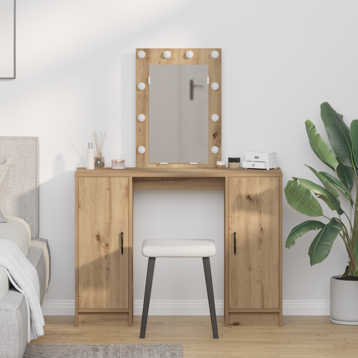 Dressing Table Brown 102 x 33 x 135 cm Engineered wood