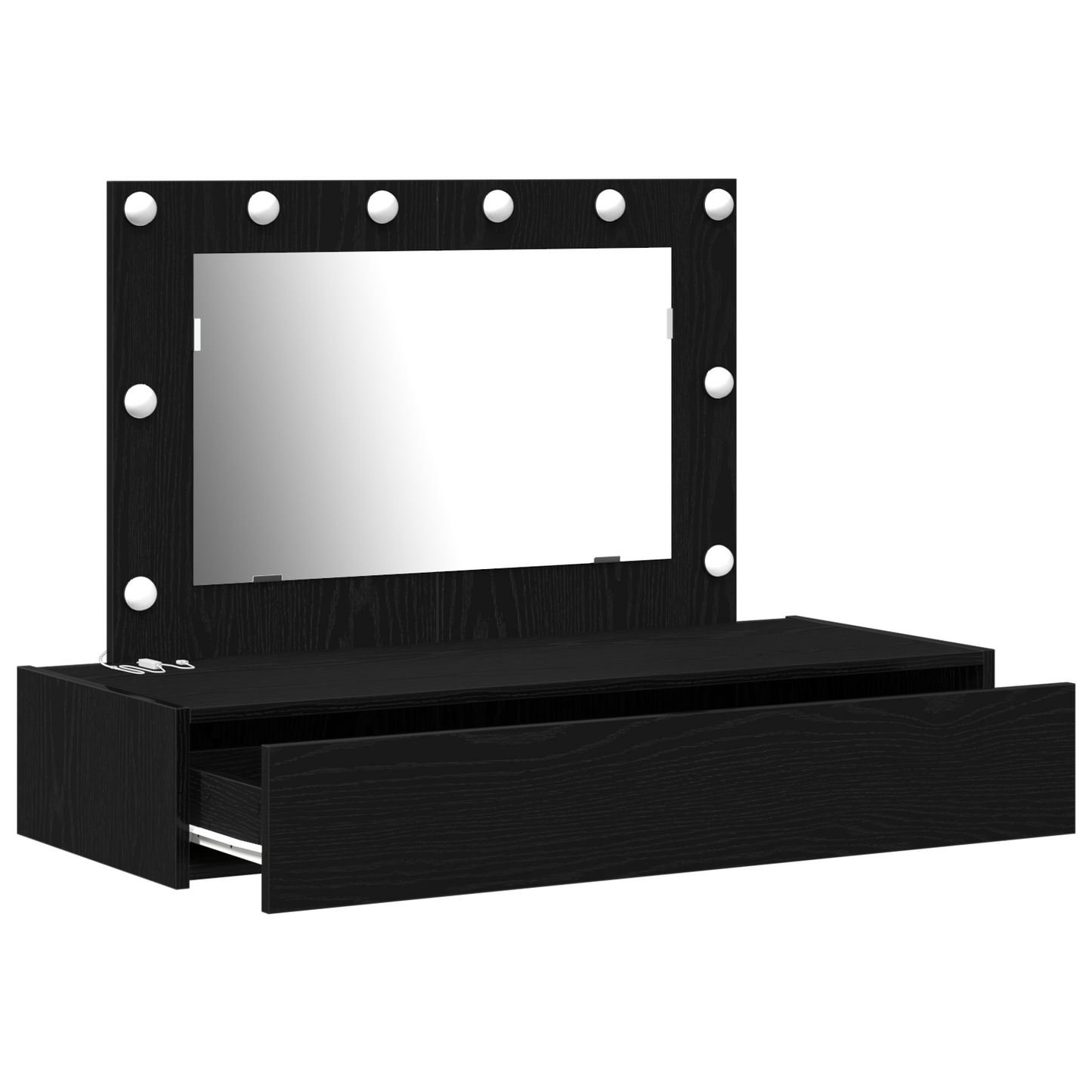 Dressing Table Black 100 x 40 x 70 cm Engineered wood
