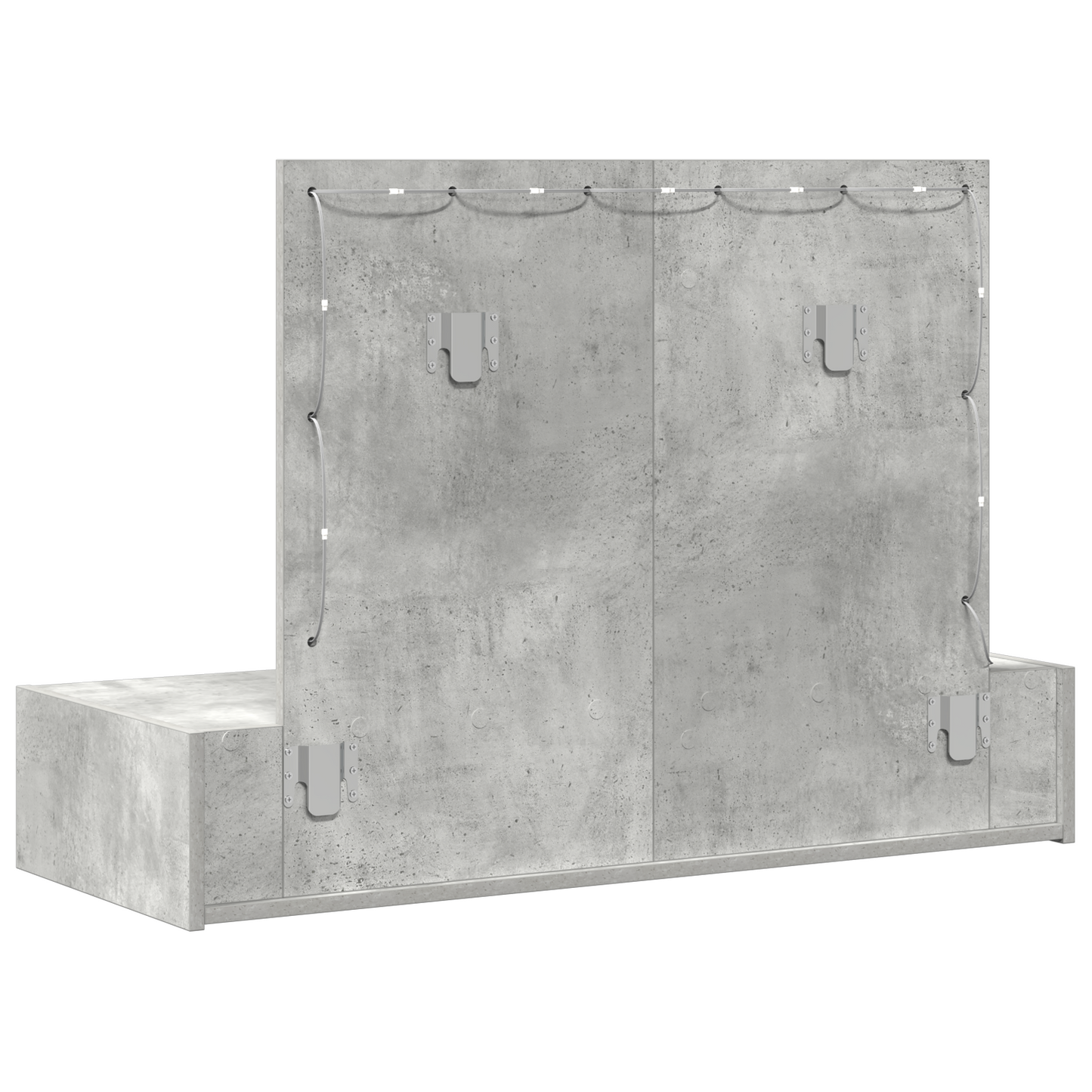 Dressing Table Grey 100 x 40 x 70 cm Engineered wood