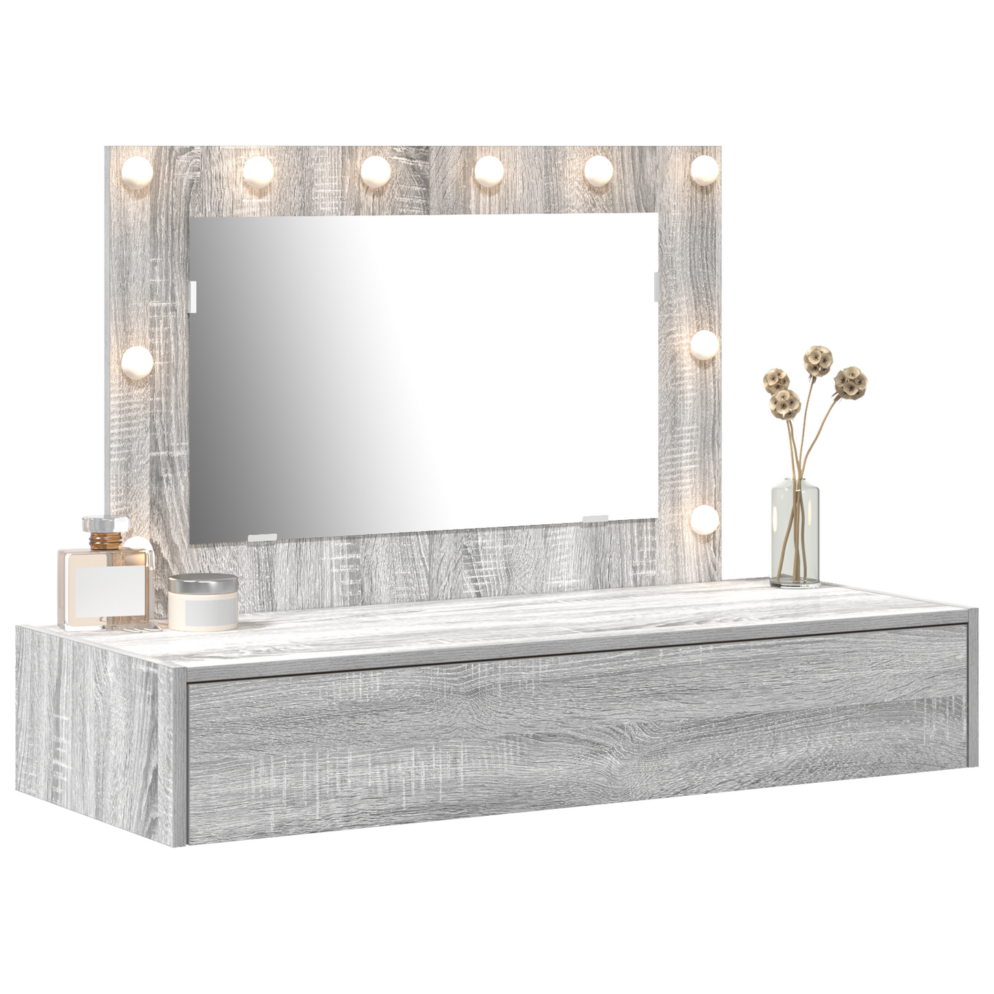 Dressing Table Grey 100 x 40 x 70 cm Engineered wood