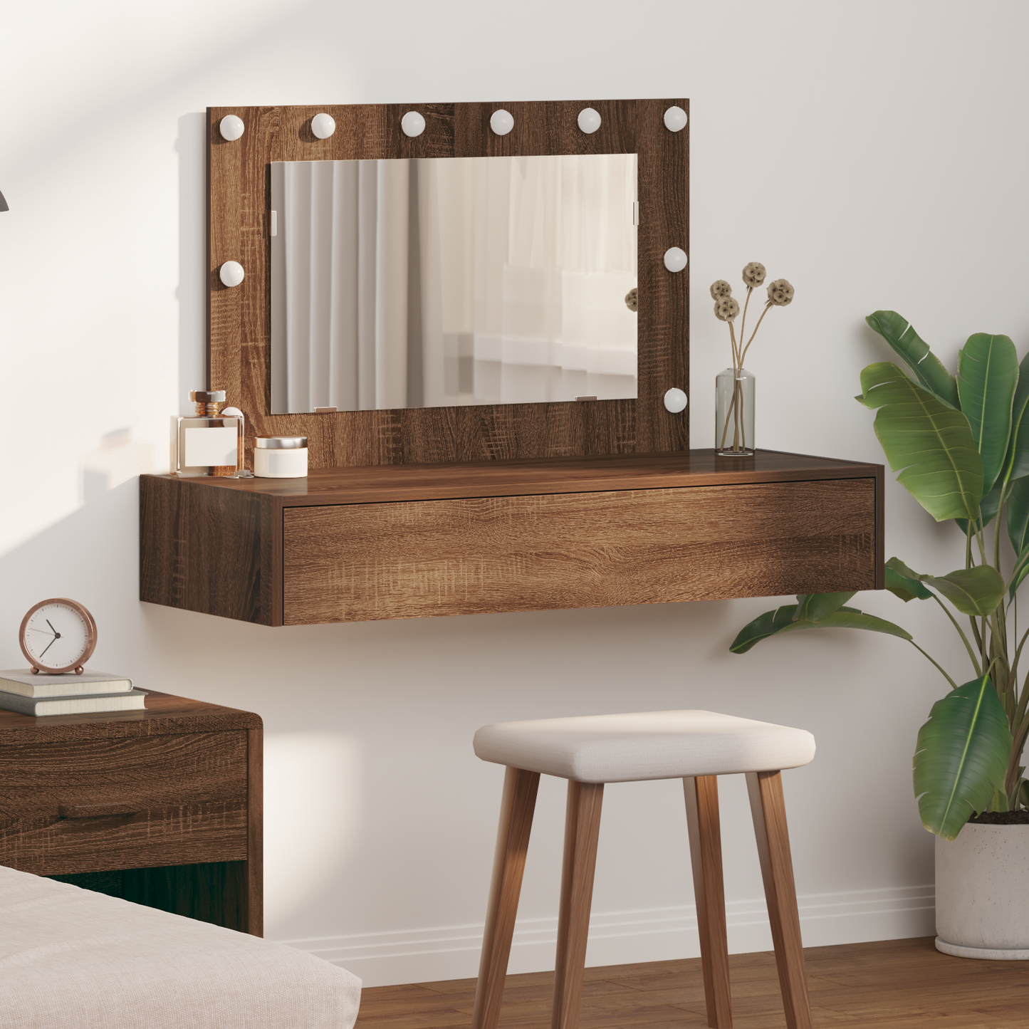 Dressing Table Brown 100 x 40 x 70 cm Engineered wood