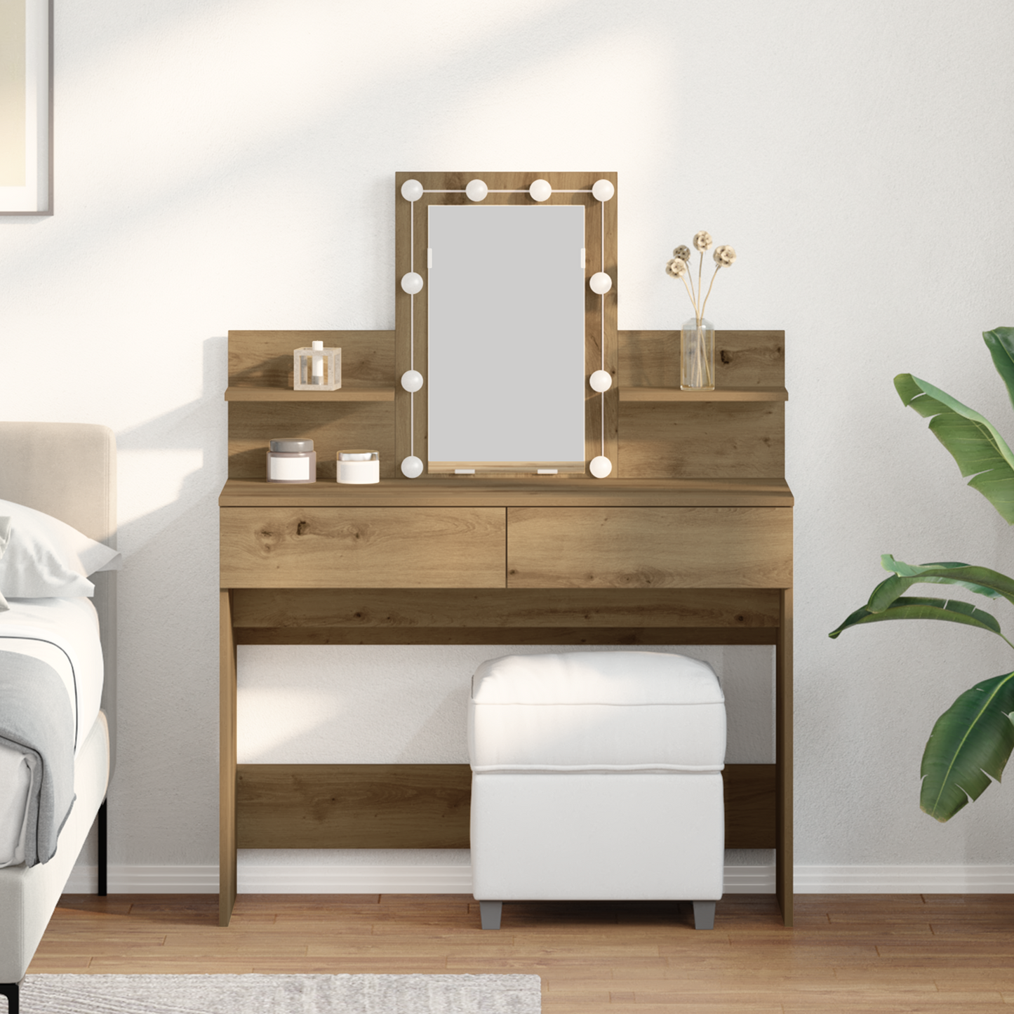Dressing Table Artisan oak 100 x 40 x 130 cm Engineered wood
