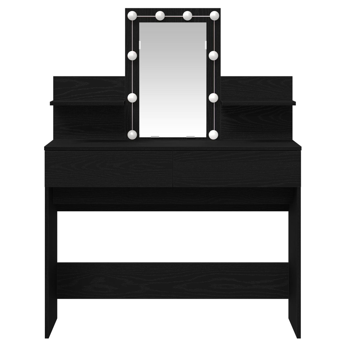 Dressing Table Black oak 100 x 40 x 130 cm Engineered wood