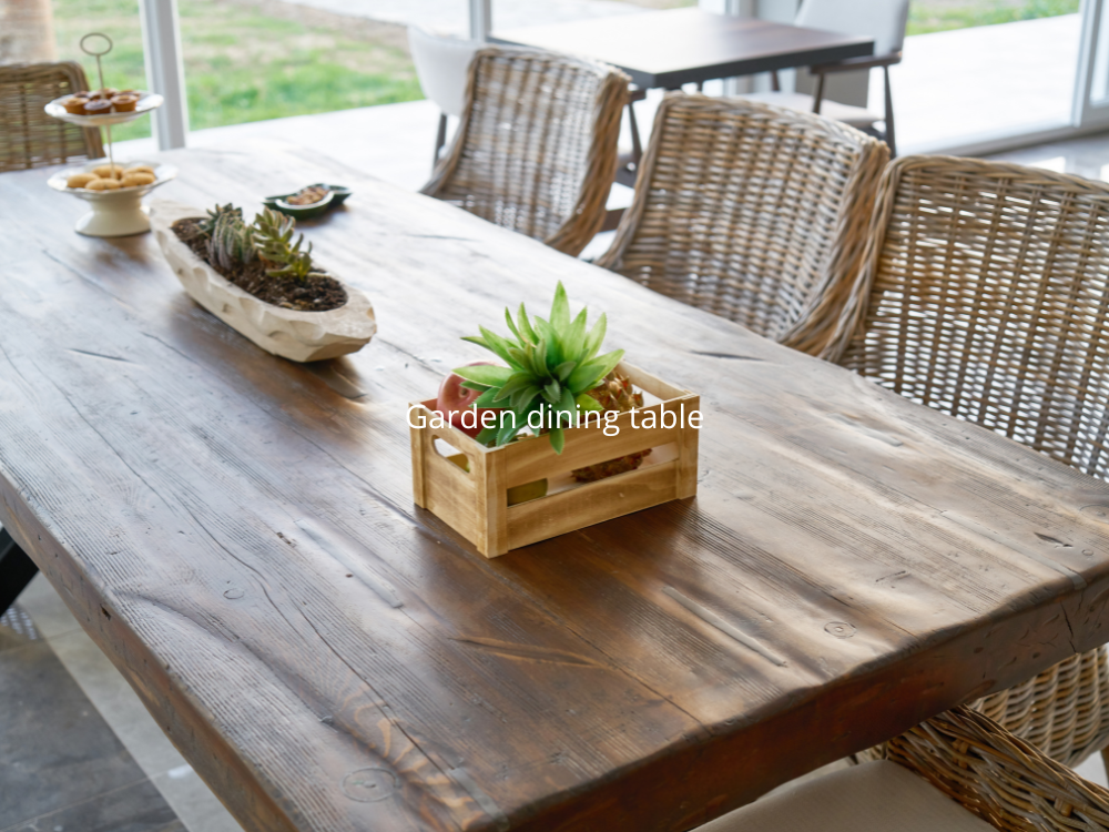 Garden dining table