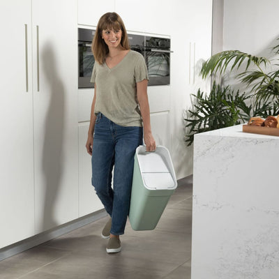 Trash Can Ready to Collect 30L Mint Green
