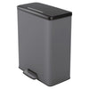 Duo Pedal Bin Deco 26L+26L Cool Grey