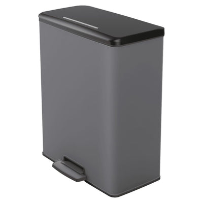 Duo Pedal Bin Deco 26L+26L Cool Grey