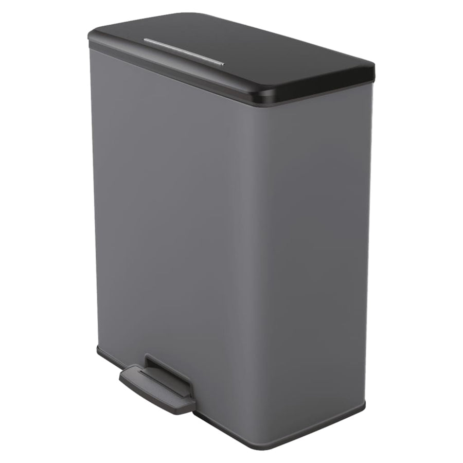 Duo Pedal Bin Deco 26L+26L Cool Grey