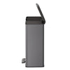 Duo Pedal Bin Deco 26L+26L Cool Grey