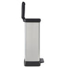 Duo Pedal Bin Deco 23L+23L Silver