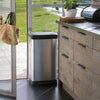 Duo Pedal Bin Deco 23L+23L Silver