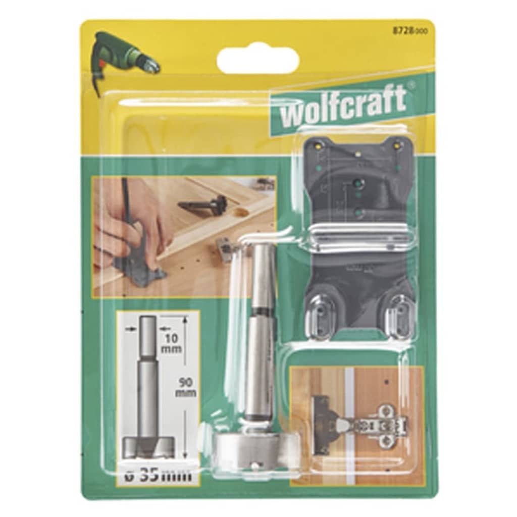 wolfcraft 2 Piece Forstner Drill Bit Set Black