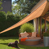 Sunshade Sail Triangular 5x5x5 m Beige