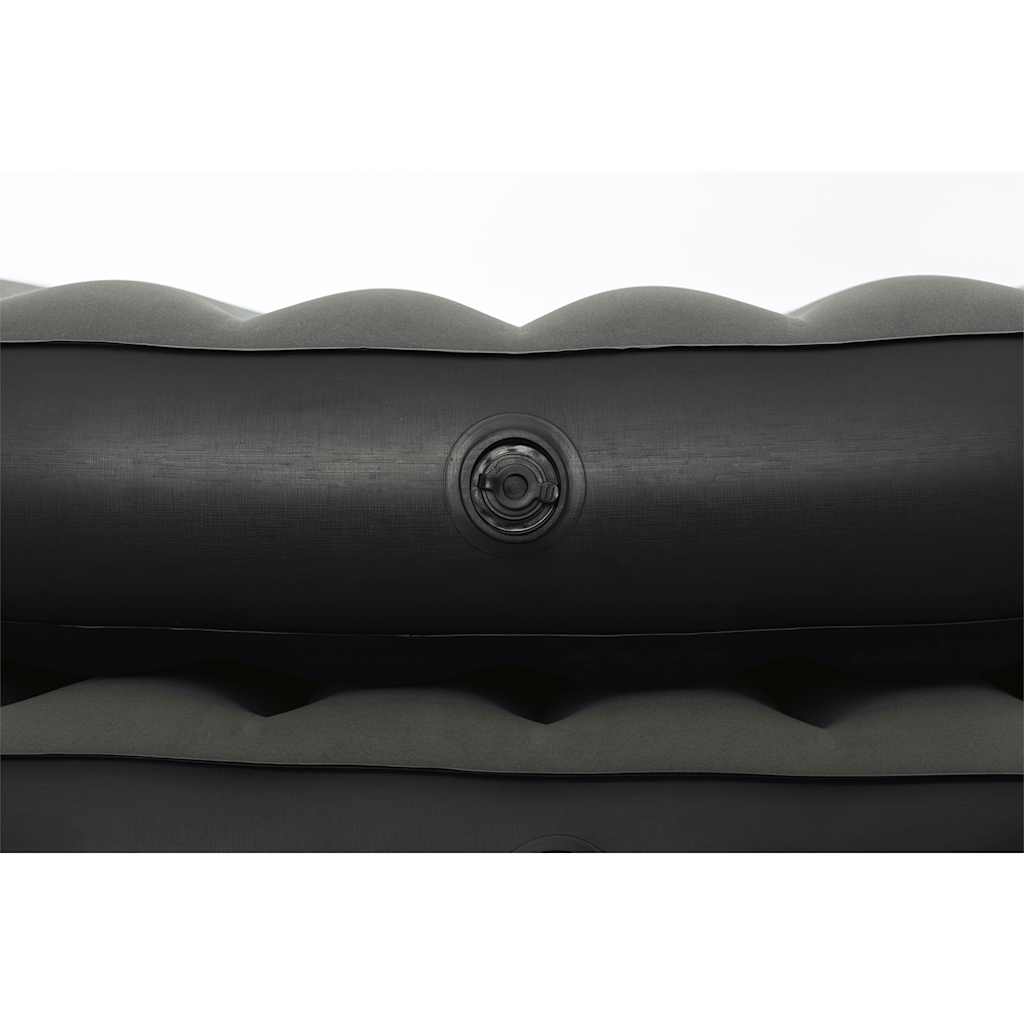 3-in-1 Inflatable Airbed Black and Grey 188x99x25 cm