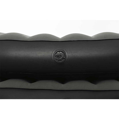 3-in-1 Inflatable Airbed Black and Grey 188x99x25 cm
