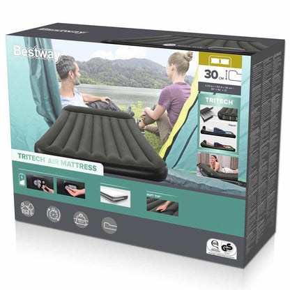 Air mattress 2-Person 203 x 152 x 22 cm Black