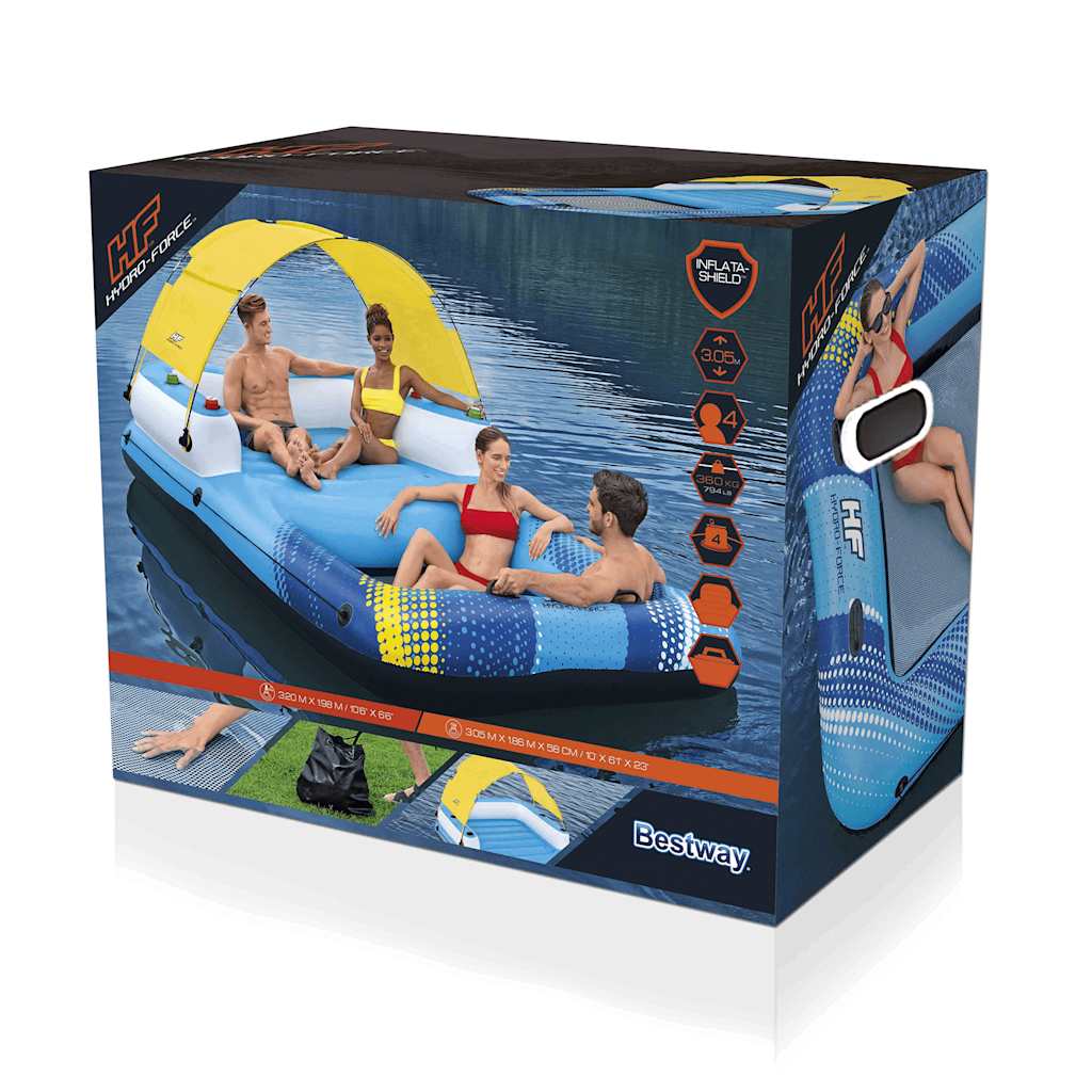 Hydro Force Floating Island 305x186x58 cm