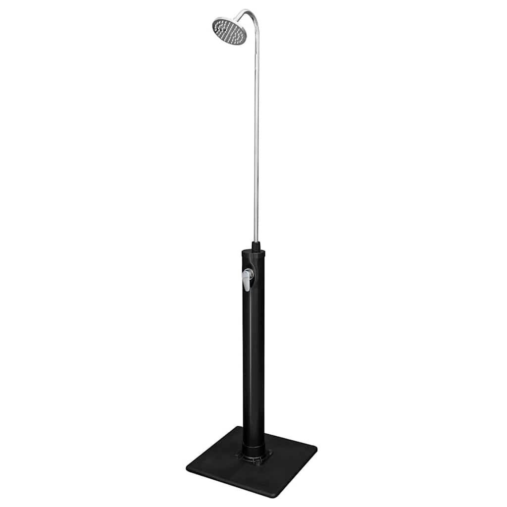 Solar Flow Outdoor Shower Black 8 L