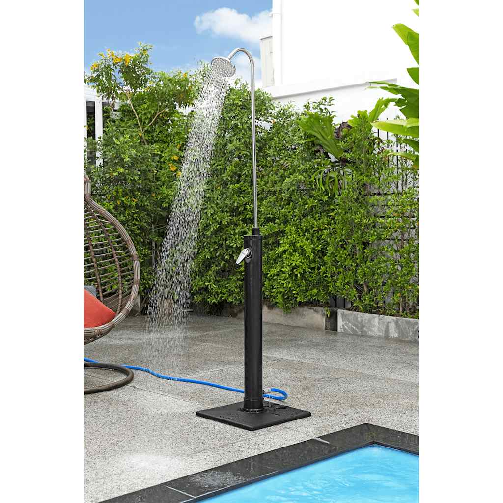 Solar Flow Outdoor Shower Black 8 L